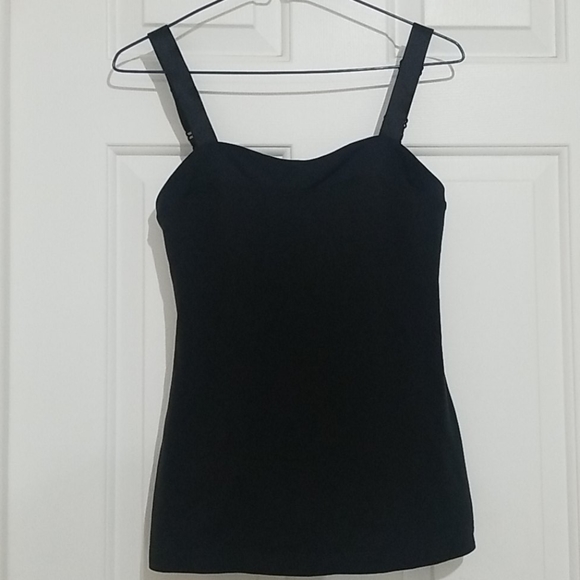 Lululemon Wide Adjustable Strap Black Tank